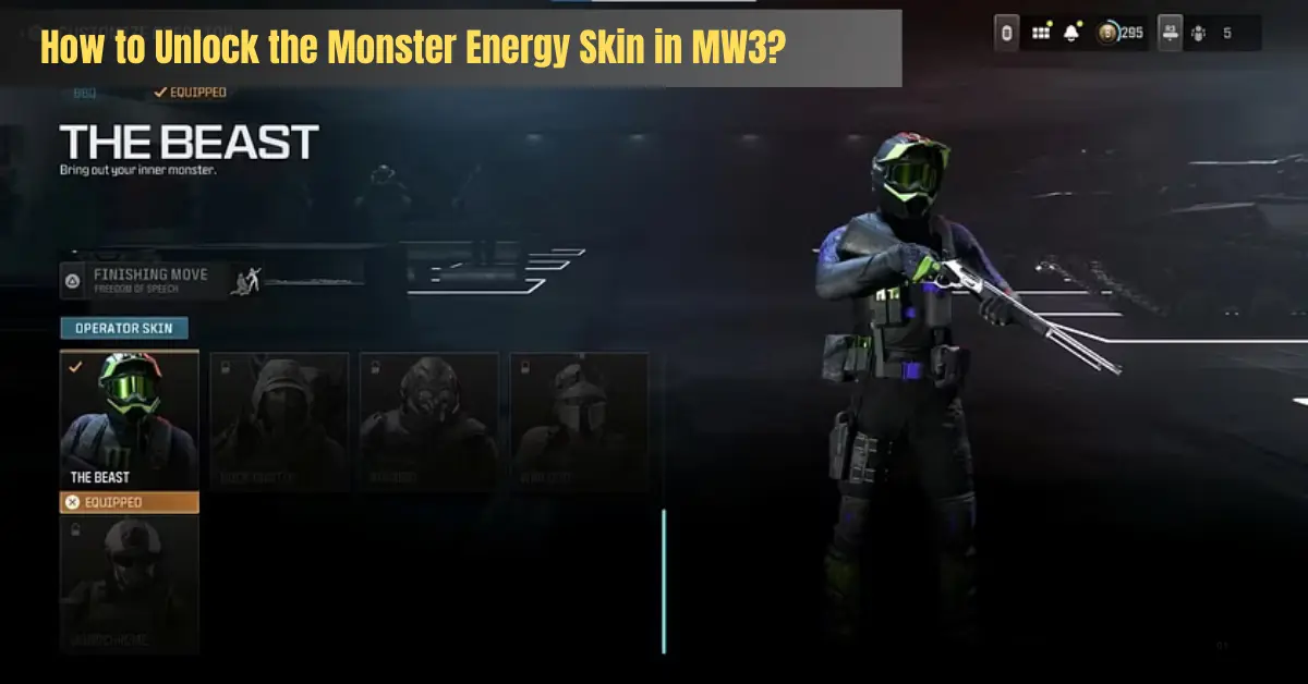 How to Unlock the Monster Energy Skin in MW3