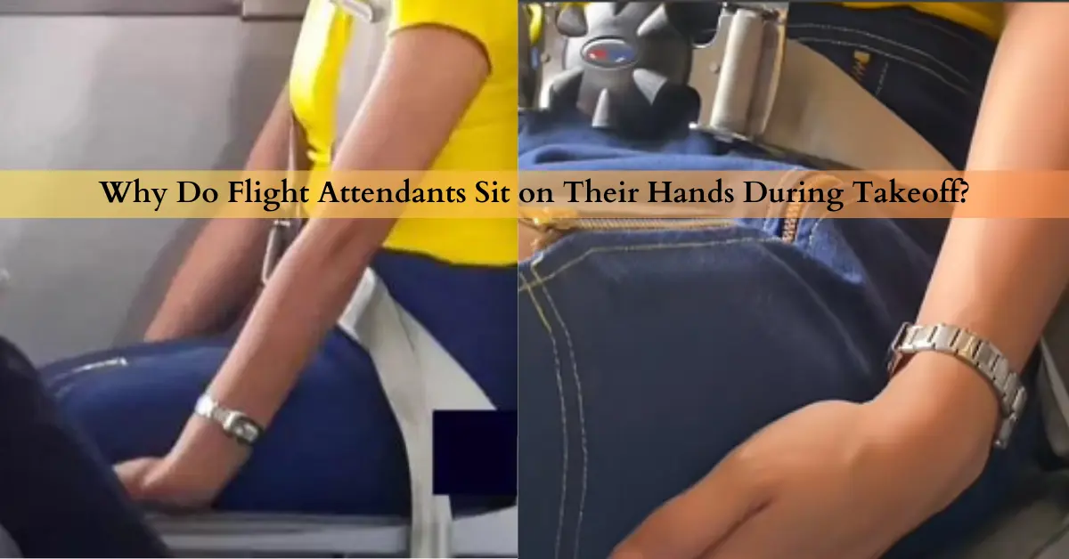 Why Do Flight Attendants Sit on Their Hands During Takeoff